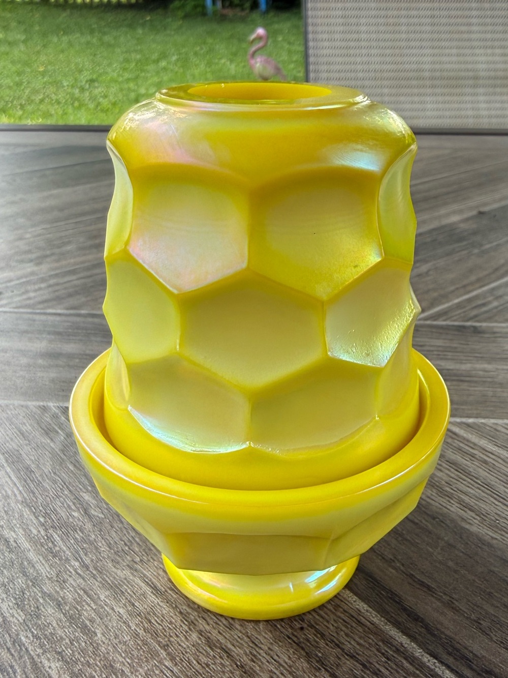Limited Edition Mosser Glass Glowing Georgian Glimmer Dandelion Fairy Lamp